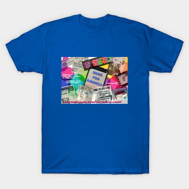 Song For America - 3 - Retro Collage T-Shirt by Beanietown Media Designs